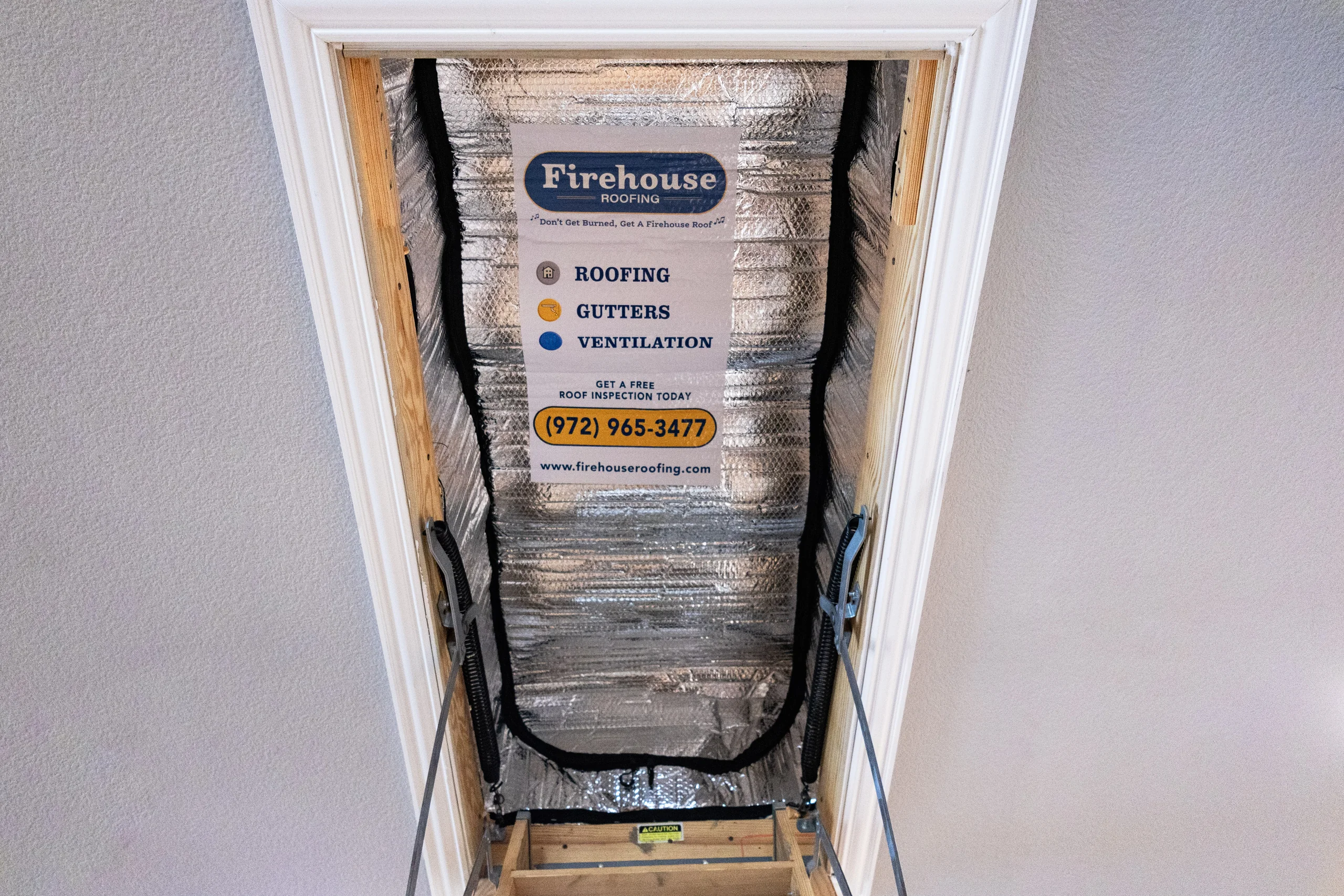 Firehouse Roofing insulated attic-access cover