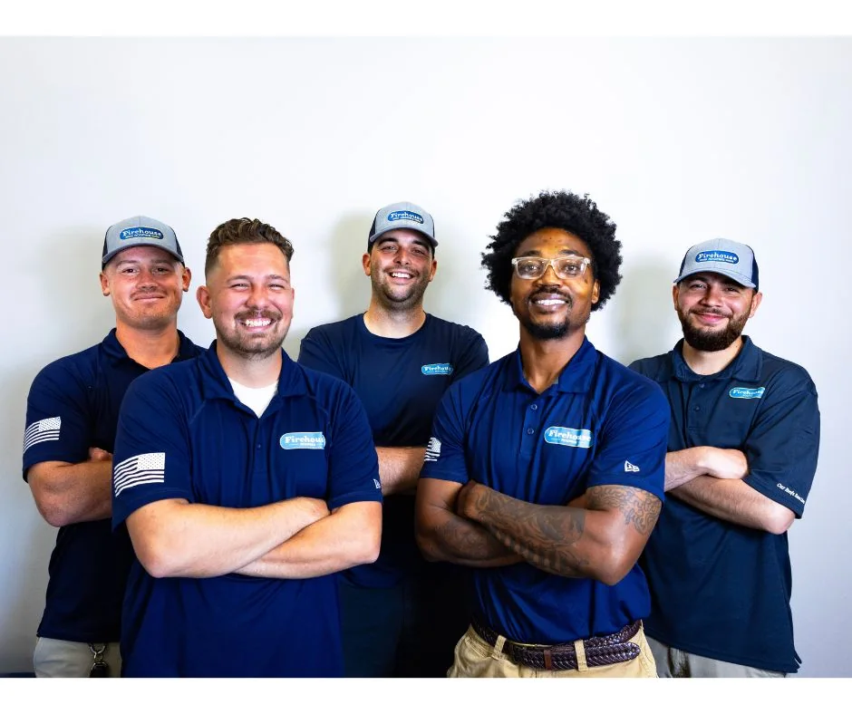 Firehouse Roofing Field Team Group Portrait Firehouse Roofing field team group portrait